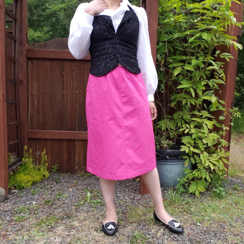 Vintage Koret Barbie Pink A-line Knee-length Skirt Size Medium*